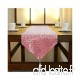 ShinyBeauty Chemin de Table à Paillettes Rouge 30 5 x 183 cm Chemin de Table à Paillettes Rouges pour décoration de Mariage 30 5 x 183 cm  Pink Gold  14x156-Inch - B07HQBVRJV
